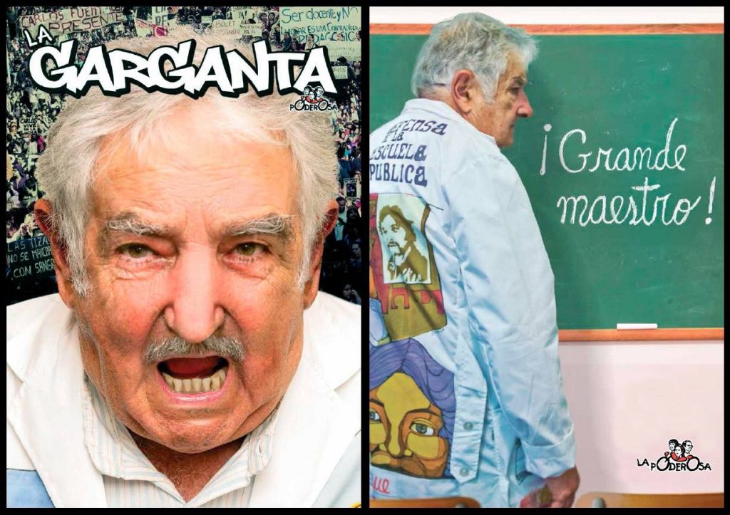 Pepe mujica garganta poderosa guadapolvos intervenidos